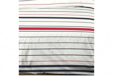 Housse de couette 240x260 cm + 2 taies 100% Coton 57 fils Marine