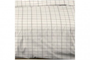 Housse de couette 220x240 cm + 2 taies 100% Coton 57 fils Prades Ecru