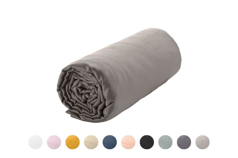 Drap housse 180x200 Satin de Coton