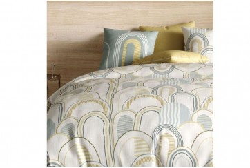 Parure de drap 240x300 4 pièces avec Drap housse 160x200 cm Coton Colize