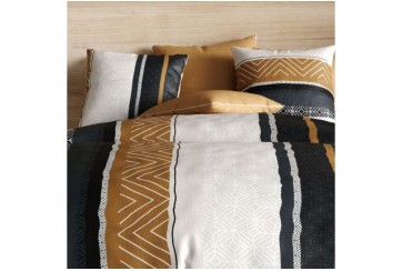 Parure de drap 240x300 4 pièces avec Drap housse 140x190 cm Coton Troph