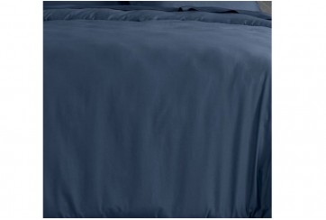 Housse de couette 220x240 cm Satin de Coton Bleu