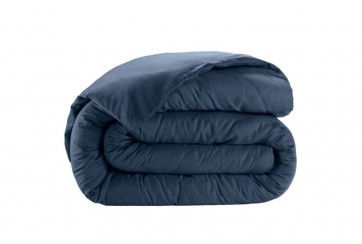 Housse de couette 220x240 cm Satin de Coton Bleu