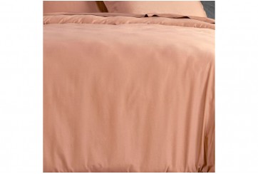 Housse de couette 220x240 cm Satin de Coton Rose