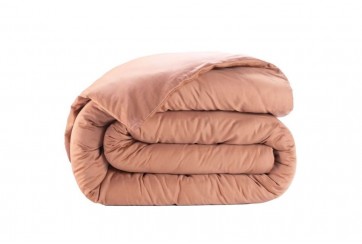 Housse de couette 220x240 cm Satin de Coton Rose