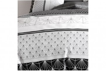 Parure de lit 220x240 cm coton 57 fils - 3 pièces Costa