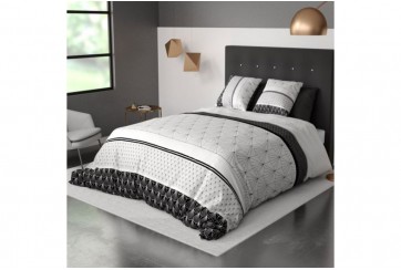 Parure de lit 220x240 cm coton 57 fils - 3 pièces Costa