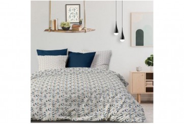 Housse de couette 220x240 cm + 2 taies d'oreiller 65x65 cm Coton Vita