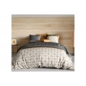 Housse de couette 220x240 cm + 2 taies d'oreiller 63x63 cm Coton 57 fils Rizzo