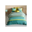 Housse de couette 220x240 cm + 2 taies d'oreiller 63x63 cm Coton 57 fils Malphite