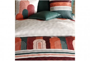 Housse de couette 240x260 cm + 2 taies d'oreiller 63x63 cm Coton 57 fils Galio