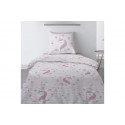 Housse de couette 140x200 cm + 1 taie d'oreiller 100% Coton 57 fils Rina