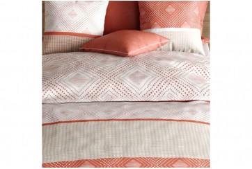 Housse de couette 240x260 cm + 2 taies d'oreiller 63x63 cm Coton 57 fils Kayle