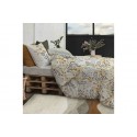 Housse de couette 220x240 cm + 2 taies d'oreiller 65x65 cm 100% Coton Bio 57 fils Eloa