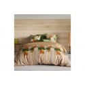 Housse de couette 220x240 cm + 2 taies d'oreiller 63x63 cm 100% Coton 57 fils Zébu