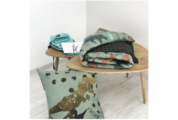 Housse de couette 140x200 + 1 taie d'oreiller 63x63 cm Coton Trias