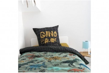 Housse de couette 140x200 + 1 taie d'oreiller 63x63 cm Coton Trias
