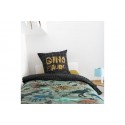 Housse de couette 140x200 + 1 taie d'oreiller 63x63 cm Coton Trias