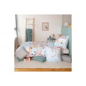 Housse de couette 140x200 + 1 taie d'oreiller 63x63 Coton Catch