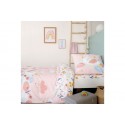 Housse de couette 140x200 + 1 taie d'oreiller 63x63 Coton Clara