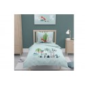 Housse de couette 140x200 + 1 taie d'oreiller 63x63 Coton Bio Save The Planet
