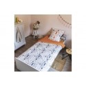 Housse de couette 140x200 + 1 taie d'oreiller 63x63 cm Coton Charlie
