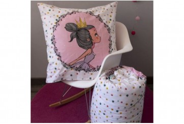 Housse de couette 140x200 + 1 taie d'oreiller 63x63 cm Coton Pegase