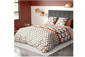 Housse de couette 200x200 cm + 2 taies d'oreiller 63x63 cm Microfibre Arrow