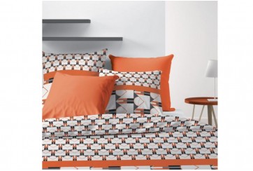 Housse de couette 200x200 cm + 2 taies d'oreiller 63x63 cm Microfibre Arrow