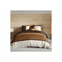 Housse de couette 220x240 cm + 2 taies d'oreiller 63x63 cm Coton Toffee