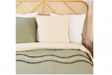 Housse de couette 220x240 + 2 taies d'oreiller 63x63 Coton Linea