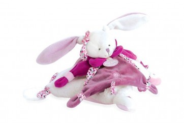 Doudou plat - Lapin Cerise