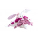 Doudou plat - Lapin Cerise