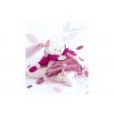 Doudou plat - Lapin Cerise