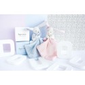 Doudou lapin mouchoir - Rose
