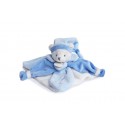 Doudou plat ours bleu - collector