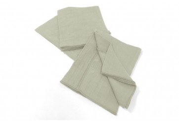 Lot de 3 serviettes 40x40 cm Gaze de coton