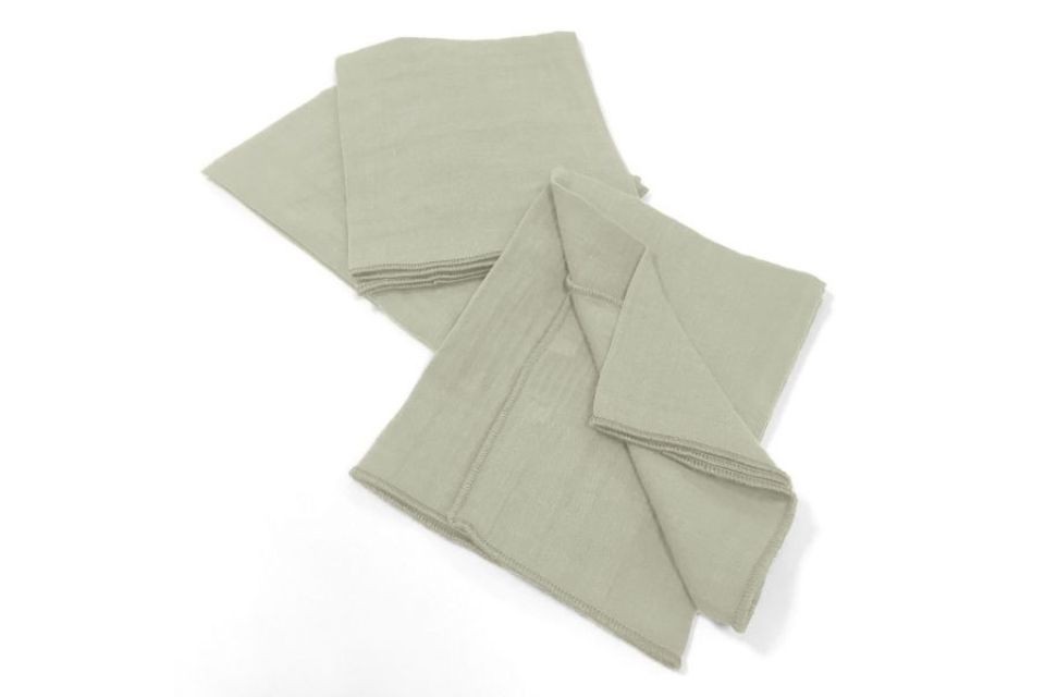 Lot de 3 serviettes 40x40 cm Gaze de coton