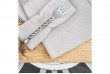Lot de 3 serviettes 40x40 cm Gaze de coton