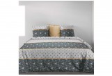 Housse de couette 220x240 cm + 2 taies d'oreiller 100% Coton 57 fils Mijo
