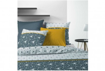 Housse de couette 220x240 cm + 2 taies d'oreiller 100% Coton 57 fils Mijo