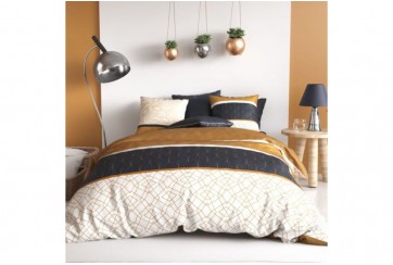 Parure de lit 140x200 cm 100% Coton 57 fils Felora