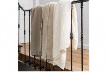 Plaid 130x160 tricot recyclé - Danilo