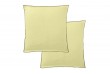 Lot de 2 taies d'oreiller 65x65 cm - Carré - Lin Français