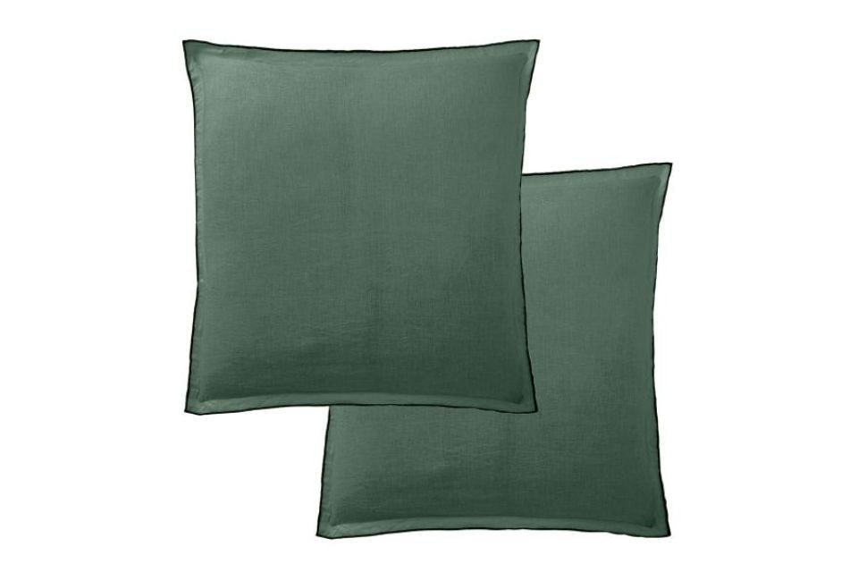 Lot de 2 taies d'oreiller 65x65 cm - Carré - Lin Français