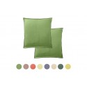 Lot de 2 taies d'oreiller 65x65 cm - Carré - Lin Français