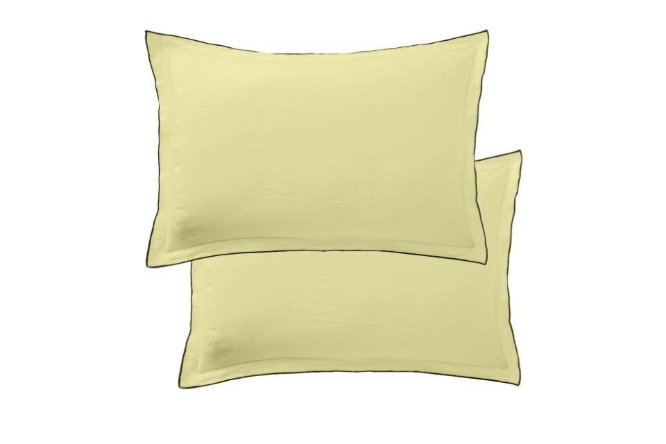 Lot de 2 taies d'oreiller 50x70 cm - Rectangle - Lin Français