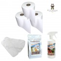 Voiles de protection (lot 3), boosters (lot 3), soapix, anti-taches
