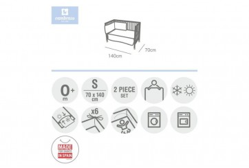 Ensemble 2 Pièces Couvre-Lit Sky 70x140 cm