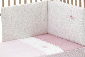 Ensemble 2 Pièces Couvre-Lit 70 Vichy10 Rose 70x140 cm